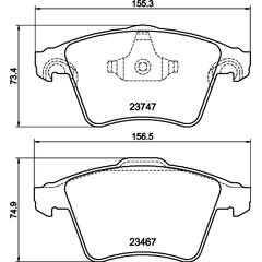 HELLA 8Db 355 002-001 Jeu De Mâchoires De Frein H9195 - Kit Premium Pour Citroën, Peugeot Et Dallas