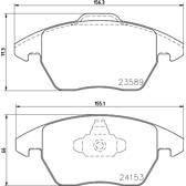 Kit pastiglie freno anteriore HELLA PAGID - 8DB 355 011-811