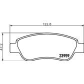 Kit pastiglie freno anteriore HELLA PAGID - 8DB 355 012-141