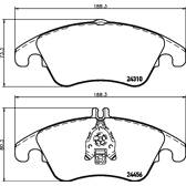 Kit pastiglie freno anteriore HELLA PAGID - 8DB 355 012-621