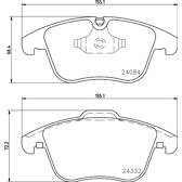 Kit pastiglie freno anteriore HELLA PAGID - 8DB 355 013-731