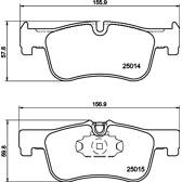 Kit pastiglie freno anteriore HELLA PAGID - 8DB 355 020-201
