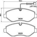 Remblokkenset voor HELLA PAGID - 8DB 355 005-611