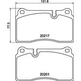 Remblokkenset voor HELLA PAGID - 8DB 355 015-891