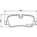 Set remblokken achter HELLA PAGID - 8DB 355 011-981