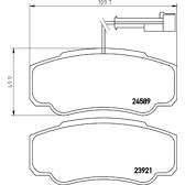 Set remblokken achter HELLA PAGID - 8DB 355 013-511