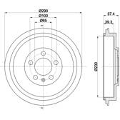 Brake drums (2-wheel set) HELLA - 8DT 355 300-421