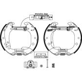 Brake Set- drum brakes HELLA - 8DB 355 004-851