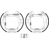 Brake Set- drum brakes HELLA - 8DB 355 022-921