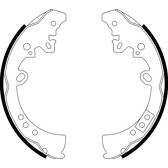 Brake Shoe Set HELLA - 8DB 355 003-011