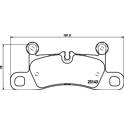 Bremsbelagsatz hinten HELLA - 8DB 355 023-371