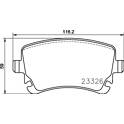 Bremsbelagsatz hinten HELLA - 8DB 355 024-961
