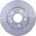 Bremssatz (2 Bremsscheiben) HELLA - 8DD 355 127-121