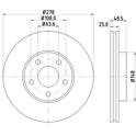 Bremssatz (2 Bremsscheiben) HELLA - 8DD 355 128-461