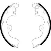 Bromsbackar, sats HELLA - 8DB 355 001-561