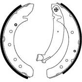 Bromsbackar, sats HELLA - 8DB 355 001-601