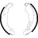 Bromsbackar, sats HELLA - 8DB 355 002-261