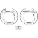 Bromssats, trumbroms HELLA - 8DB 355 004-291