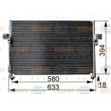Condenseur climatisation HELLA - 8FC 351 038-761
