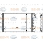 Condensor, airconditioning HELLA - 8FC 351 024-131