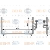 Condensor, airconditioning HELLA - 8FC 351 024-151