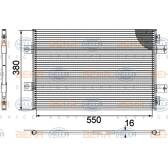 Condensor, airconditioning HELLA - 8FC 351 029-361