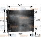 Condensor, airconditioning HELLA - 8FC 351 035-111