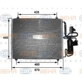 Condensor, airconditioning HELLA - 8FC 351 035-271