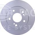 Set freni a disco HELLA - 8DD 355 127-011