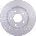 Jeu de 2 disques de frein HELLA - 8DD 355 129-041