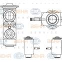 Expansieventiel, airconditioning HELLA - 8UW 351 234-411