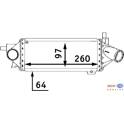 Intercooler, inlaatluchtkoeler HELLA - 8ML 376 723-051