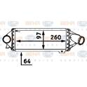 Intercooler, inlaatluchtkoeler HELLA - 8ML 376 723-061
