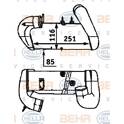 Intercooler, inlaatluchtkoeler HELLA - 8ML 376 723-271