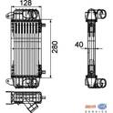 Intercooler, inlaatluchtkoeler HELLA - 8ML 376 723-571