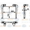 Intercooler HELLA - 8ML 376 724-411