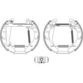Jogo de travões, travões de tambor HELLA - 8DB 355 004-051