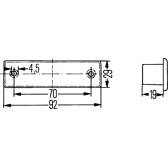 Kentekenlamp HELLA - 2KA 004 331-061
