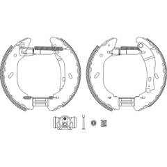 Kit de freins arrière (prémontés) HELLA - 8DB 355 005-071