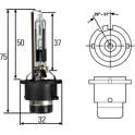 Bombilla de xenón D2R de largo alcance de 35 W HELLA - 8GS 007 001-121