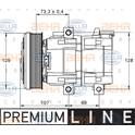 Kompressor, Klimaanlage HELLA - 8FK 351 113-381