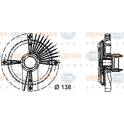 Koppeling, radiateurventilator HELLA - 8MV 376 732-151