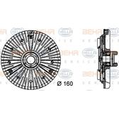 Koppeling, radiateurventilator HELLA - 8MV 376 732-271