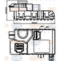 Módulo de comando, aquecimento/ventilação HELLA - 5HL 351 321-721
