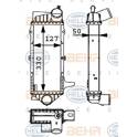 Radiador de aire de admisión HELLA - 8ML 376 723-111