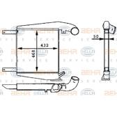 Radiador de aire de admisión HELLA - 8ML 376 723-711