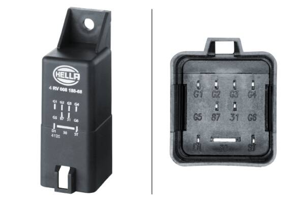 Relay, glow plug system