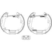 Remmenset, trommelrem HELLA - 8DB 355 005-231