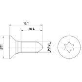 Schraube, Bremsscheibe HELLA - 8DZ 355 209-081