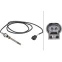 Sensore, Temperatura gas scarico HELLA - 6PT 358 181-241